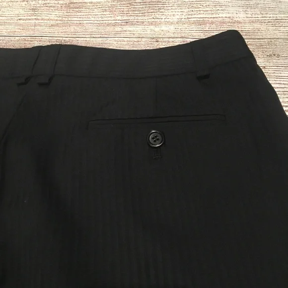 BCBG MaxAzria Wool Black Striped Mariam Pants - Picture 7 of 11